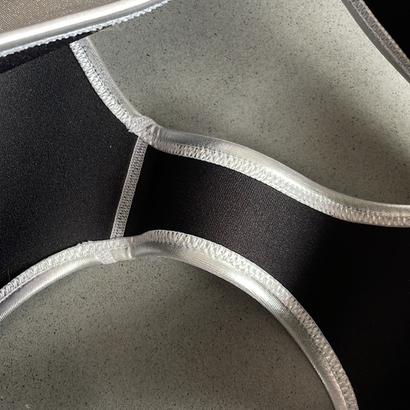 TRIANGL Neoprene Silver Metallic Bikini Bottom - Picture 6 of 7